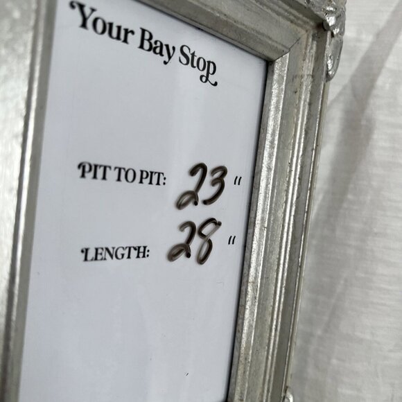 Chicos Womens Ultimate Tee XL Bright White 3/4 Tab Sleeve Silver Buttons Slub - Picture 7 of 8